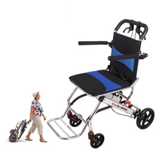 Load image into Gallery viewer, Stable driving aluminum alloy wheelchair lightweight compact walking stick for elderly folding portable mobility trolley-Great Rehab Medical