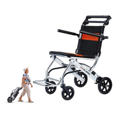 Load image into Gallery viewer, Stable driving aluminum alloy wheelchair lightweight compact walking stick for elderly folding portable mobility trolley-Great Rehab Medical