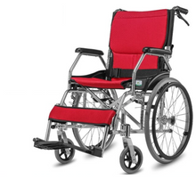 Load image into Gallery viewer, Aluminum alloy folding wheelchair for the elderly breathable cushion free installation walking stick home medic mobility trolley-Great Rehab Medical