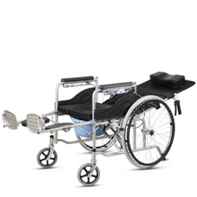 Load image into Gallery viewer, Wheelchair multi functional wheelchair for the elderly with toilet can be used as a walking vehicle for the elderly-Great Rehab Medical
