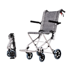 Load image into Gallery viewer, Thickened aluminum alloy manual wheelchair with strong load-bearing capacity folding light walking stick for the elderly-Great Rehab Medical