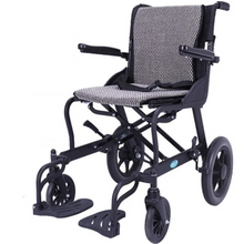 Load image into Gallery viewer, Aluminum alloy frame wheelchair is easy to fold light for the elderly strong load-bearing walking stick multi-functional trolley-Great Rehab Medical