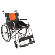 Load image into Gallery viewer, Strengthen the aluminum alloy wheelchair high load-bearing trolley for the elderly lightweight folding transport tool-Great Rehab Medical