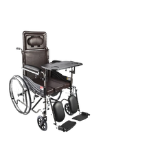 Load image into Gallery viewer, Strengthen the aluminum alloy wheelchair high load-bearing trolley for the elderly lightweight folding transport tool-Great Rehab Medical