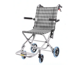 Load image into Gallery viewer, Light aluminum alloy wheelchair durable folding super light walking stick multi-functional home old children's trolley-Great Rehab Medical