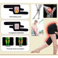 Load image into Gallery viewer, 1 Pair Tourmaline Self Heating Kneepad Magnetic Therapy Knee Support Tourmaline Heating Belt Knee Massager Knee Pad Bone Care-Great Rehab Medical