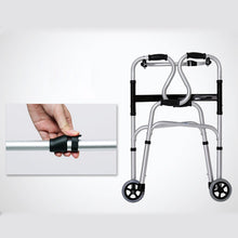 Load image into Gallery viewer, Foldable and adjustable walkers alunimun frame elderly walking aid for adults with wheels-Great Rehab Medical
