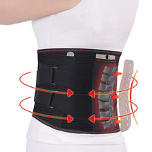 Load image into Gallery viewer, Orthopedic Tourmaline Self-heating Magnetic Steel Bone Waist Widen Belt Men Women Lumbar Support Back Brace Belt With 3pcs Pad-Great Rehab Medical