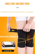 Load image into Gallery viewer, 1 Pair Knee Brace Support Pads Adjustable Tourmaline Self-heating Magnetic Therapy Knee Protective Belt Arthritis Knee Massager-Great Rehab Medical