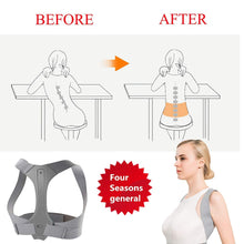 Load image into Gallery viewer, Posture Back Corrector Clavicle Spine Back Shoulder Support Belt Back Pain Relief Posture Correction Prevents Slouching Unisex-Great Rehab Medical