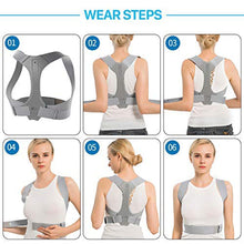 Load image into Gallery viewer, Posture Back Corrector Clavicle Spine Back Shoulder Support Belt Back Pain Relief Posture Correction Prevents Slouching Unisex-Great Rehab Medical