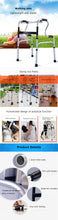 Load image into Gallery viewer, Medical lightweight portable folding height adjustable hand free walking aids for disabled seniors-Great Rehab Medical