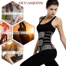 Load image into Gallery viewer, Neoprene Sauna Waist Trainer Corset Sweat Belt for Women Weight Loss Compression Trimmer Workout Fitness-Great Rehab Medical