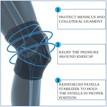 Load image into Gallery viewer, Knee Brace Pads Support for Running, Crossfit, Basketball, Gym, Sports with Sleeves, Knee Braces for Arthritis Pain Relief-Great Rehab Medical