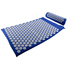 Load image into Gallery viewer, Eco Mat Acupressure Massager Natural Linen Cotton Acupuncture Mats +Pillow Back Reflexology Trigger Point Massage Stress Relief-Great Rehab Medical