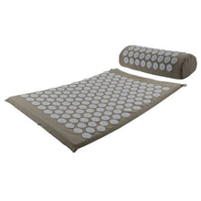 Load image into Gallery viewer, Acupressure Massage Mat Massager Cushion Mat Shakti Relieve Acupressure Mat Body Pain Acupuncture Spike Yoga Mat with Pillow-Great Rehab Medical