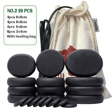 Load image into Gallery viewer, Tontin Hot Stone Massage Set Heater Relieve Stress SPA Solan Health Care Lava Basalt round massage tool Stones CE RoSH-Great Rehab Medical