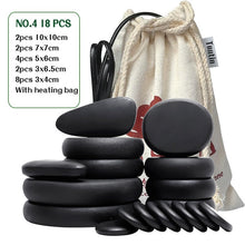 Load image into Gallery viewer, Tontin Hot Stone Massage Set Heater Relieve Stress SPA Solan Health Care Lava Basalt round massage tool Stones CE RoSH-Great Rehab Medical