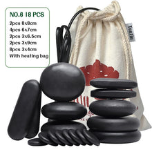 Load image into Gallery viewer, Tontin Hot Stone Massage Set Heater Relieve Stress SPA Solan Health Care Lava Basalt round massage tool Stones CE RoSH-Great Rehab Medical
