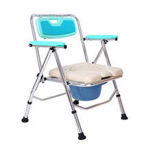 Load image into Gallery viewer, Rehabilitation adjustable commode chair luminum alloy toilet bath chair with bedpan-Great Rehab Medical