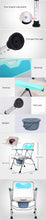 Load image into Gallery viewer, Rehabilitation adjustable commode chair luminum alloy toilet bath chair with bedpan-Great Rehab Medical