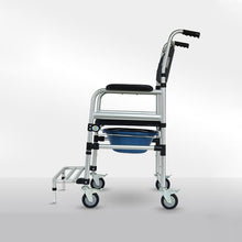 Load image into Gallery viewer, Hot sale folding patient toilet chair aluminum alloy adjustable bath commode chair with bedpan-Great Rehab Medical