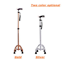 Load image into Gallery viewer, Medical 4 feet telescopic walking stick adjustable walker aluminum alloy walking aids for elderly-Great Rehab Medical