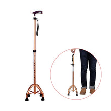 Load image into Gallery viewer, Medical 4 feet telescopic walking stick adjustable walker aluminum alloy walking aids for elderly-Great Rehab Medical
