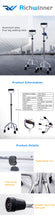 Load image into Gallery viewer, Rehabilitation therapy flexible walking cane medical multi-function walking stick with four legs-Great Rehab Medical