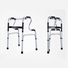 Load image into Gallery viewer, Two level handles folding walkers height adjustable aluminum alloy walking aid-Great Rehab Medical