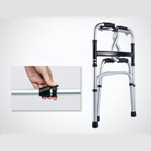 Load image into Gallery viewer, Two level handles folding walkers height adjustable aluminum alloy walking aid-Great Rehab Medical