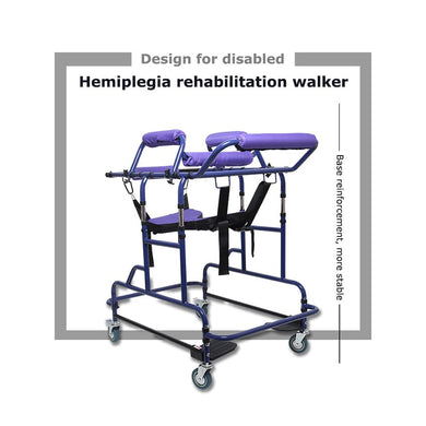 Anti-slip multifunctional hemiplegia rehabilitation walker adjustable walking aid exercise equipment-Great Rehab Medical