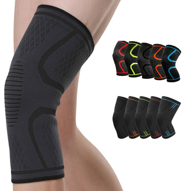 1 Pair Elastic Knee Pads Nylon Sports Fitness Kneepad Protective Gear Patella Brace Support Running Basketball Volleyball-Great Rehab Medical