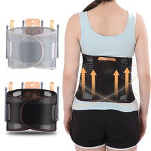 Load image into Gallery viewer, Adjustable Tourmaline Self Heating Steel Bone Back Lumbar Waist Support Belt Brace Orthopedic Posture Corrector Belt 3pcs Pad-Great Rehab Medical