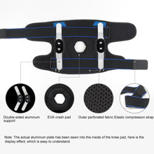 Load image into Gallery viewer, Adjustable knee pads, folding two-way support aluminum belt, sports knee pads, used for running, basketball, volleyball-Great Rehab Medical