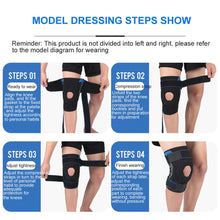 Load image into Gallery viewer, Adjustable knee pads, folding two-way support aluminum belt, sports knee pads, used for running, basketball, volleyball-Great Rehab Medical