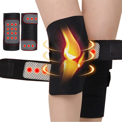 1 Pair Adjustable Health Care Tourmaline Self Heating Knee Pad Magnetic Therapy Knee Protective Belt Relieve Leg Pain-Great Rehab Medical