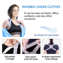 Load image into Gallery viewer, Adjustable Smart Back Posture Corrector Back Intelligent Brace Support Belt Shoulder Training Belt Correction Spine Back-Great Rehab Medical