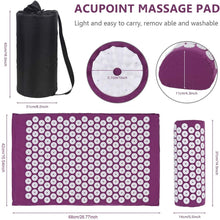 Load image into Gallery viewer, Acupressure Mat Massager Mat Relieve Stress Pain Mat Relief Stress Body Massage Yoga mat Acupuncture Mat-Great Rehab Medical