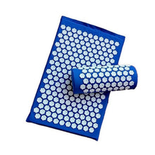 Load image into Gallery viewer, Massage Mat Acupuncture Pillow Set Yoga Mat Acupressure Relieve Stress Back Neck Body Pain Acupuncture Mat-Great Rehab Medical