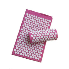 Load image into Gallery viewer, Massage Mat Acupuncture Pillow Set Yoga Mat Acupressure Relieve Stress Back Neck Body Pain Acupuncture Mat-Great Rehab Medical