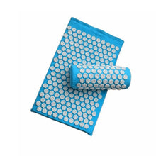 Load image into Gallery viewer, Massage Mat Acupuncture Pillow Set Yoga Mat Acupressure Relieve Stress Back Neck Body Pain Acupuncture Mat-Great Rehab Medical