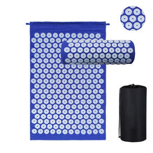 Load image into Gallery viewer, Massager Cushion Acupuncture Massage Yoga Mat with Pillow Relieve Stress Back Body Pain Spike Mat Acupuncture Mat-Great Rehab Medical