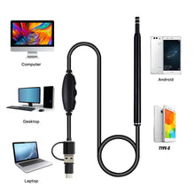 Load image into Gallery viewer, Medical In Ear Cleaning Endoscope Spoon Mini Camera Ear Picker Ear Wax Removal Visual Ear Mouth Nose Otoscope Support Android PC-Great Rehab Medical