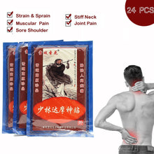 Load image into Gallery viewer, 24pcs Chinese Shaolin Medical Plaster For Joint Back Or Neck Pain Tiger Balm Curative Patch Kneeling At Arthritis Z08054-Great Rehab Medical