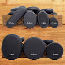 Load image into Gallery viewer, 24pcs/set Hot Massage Energy Body Basalt Stone set Beauty Salon SPA with Thick Canvas Heating bag healthcare back pain relieve-Great Rehab Medical