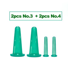 Load image into Gallery viewer, 2pcs/4pcs Jar for Massage Body Cups Silicone Vacuum Cupping Ventosas vacuum bank Weight massage Cupping Apparatus vacuum cans-Great Rehab Medical