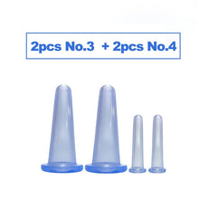 Load image into Gallery viewer, 2pcs/4pcs Jar for Massage Body Cups Silicone Vacuum Cupping Ventosas vacuum bank Weight massage Cupping Apparatus vacuum cans-Great Rehab Medical