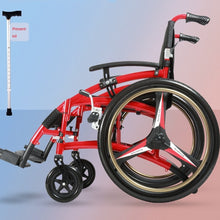 Load image into Gallery viewer, Thickened aluminum alloy wheelchair folding light walking stick for the elderly comfortable cushion mobility trolley-Great Rehab Medical