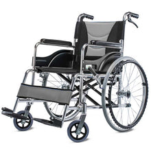 Load image into Gallery viewer, Aluminum alloy folding wheelchair for the elderly breathable cushion free installation walking stick home medic mobility trolley-Great Rehab Medical
